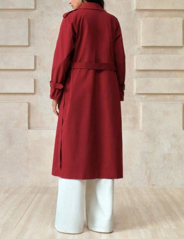 Trench Shein, vișiniu