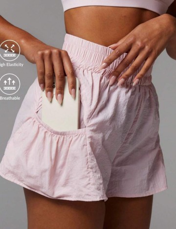 Pantaloni scurți Shein, roz