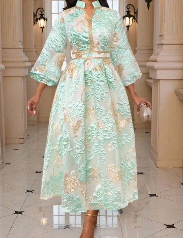 Rochie maxi Shein, mix culori