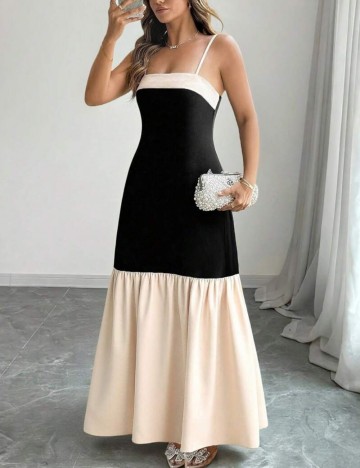 Rochie maxi Shein Curve+, mix culori