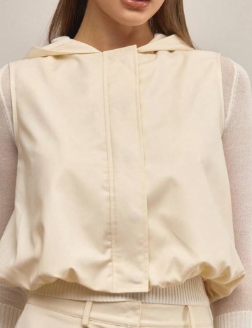 Vestă Shein, crem