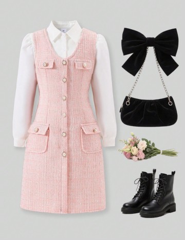 Set Rochie și Cămașă Shein, mix culori