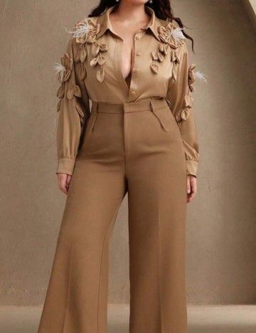 Cămașă Shein, maro