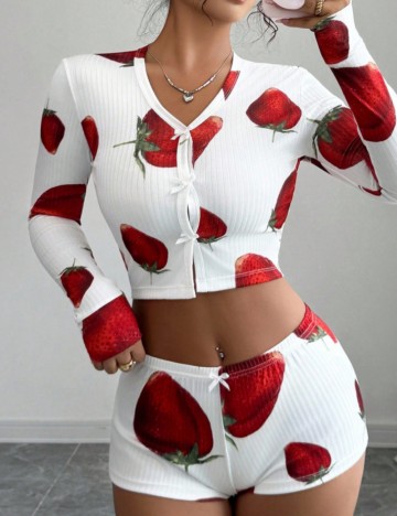 Compleu pijamale Shein, mix culori