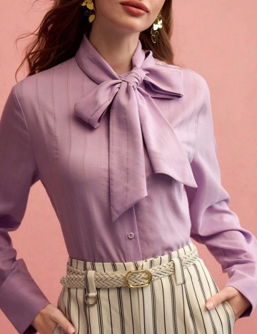 Cămașă Shein MOTF, mov