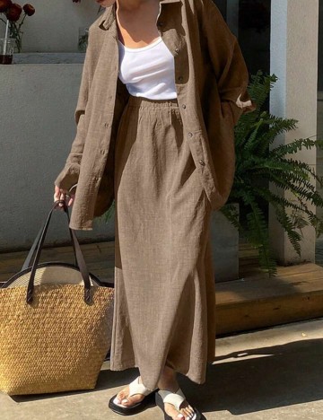 Compleu Shein DAZY, maro