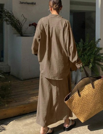 Compleu Shein DAZY, maro