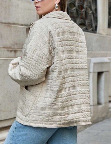 Jachetă Shein Curve+, bej