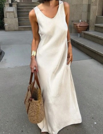 Rochie maxi Shein, alb