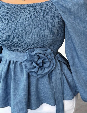 Cămașă Shein, albastru