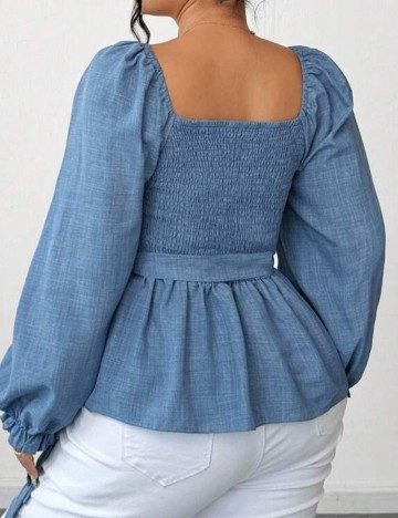 Cămașă Shein, albastru