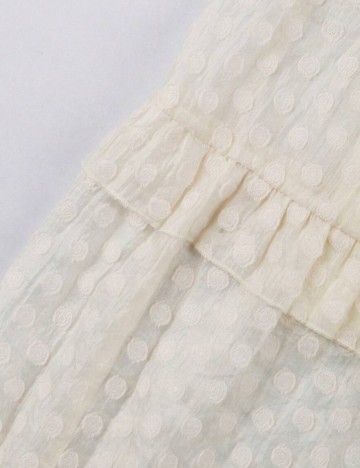 Fustă maxi Shein Curve+, crem