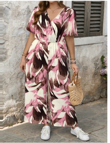 Salopetă lungă Shein Curve+, mix culori