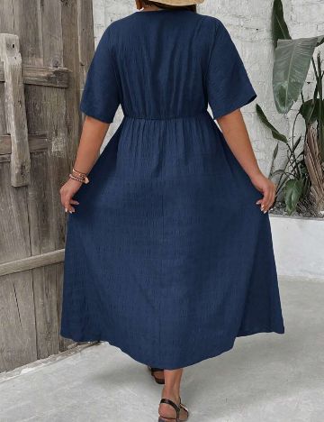 Rochie maxi Shein Curve+, albastru