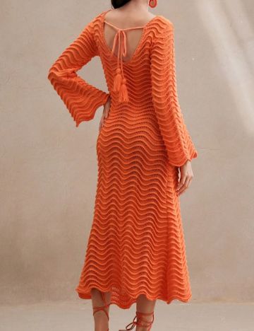 Rochie midi Shein, portocaliu