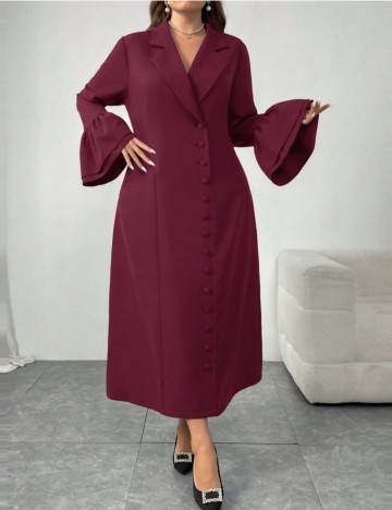 Rochie maxi Shein Curve+, vișiniu