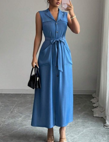 Rochie midi Shein, albastru