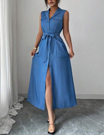 Rochie midi Shein, albastru