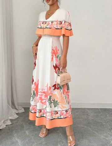 Rochie maxi Shein, mix culori