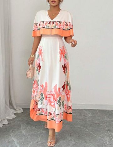 Rochie maxi Shein, mix culori