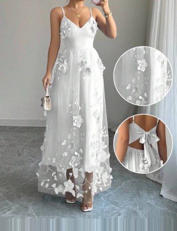 Rochie midi Shein, alb