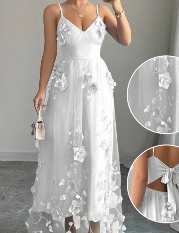 Rochie midi Shein, alb