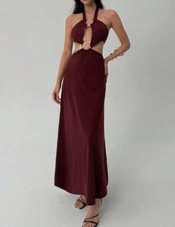 Rochie midi Shein, vișiniu