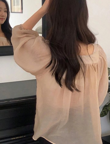 Cămașă Shein, maro