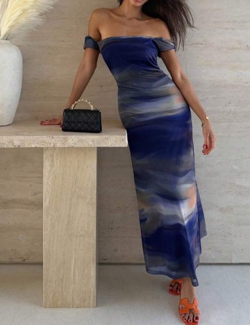 Rochie maxi Shein, mix culori