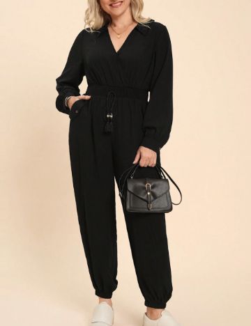 Salopetă lungă Shein Curve+, negru