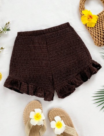 Pantaloni scurți Shein, maro