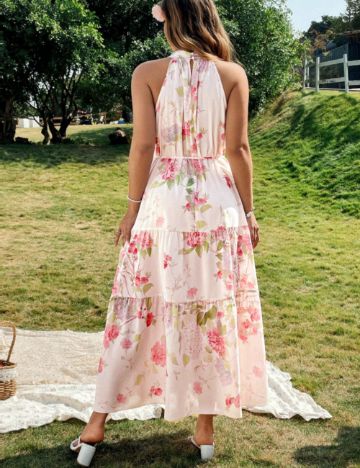 Rochie maxi Shein, mix culori