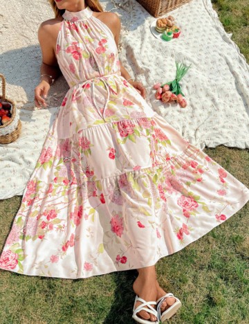 Rochie maxi Shein, mix culori