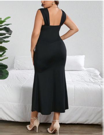 Rochie midi Shein Curve+, negru