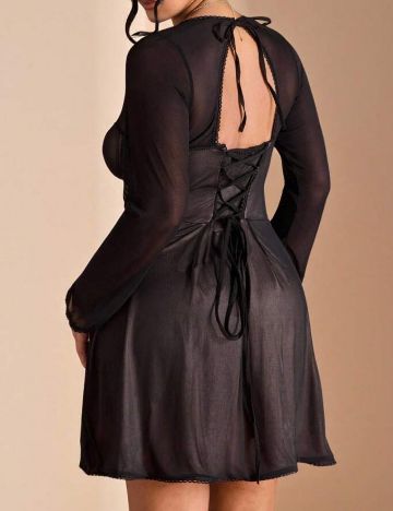 Rochie mini Shein Curve+, negru