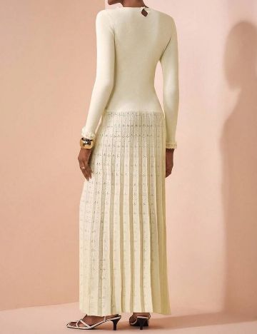 Rochie maxi Shein, crem