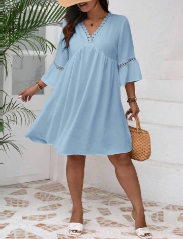 Rochie mini Shein Curve+, albastru