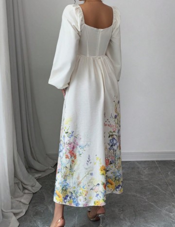 Rochie maxi Shein, crem