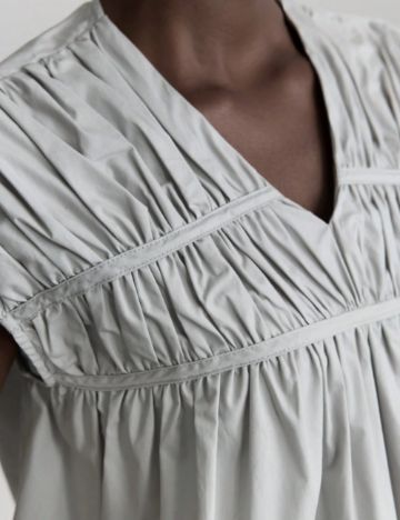 Cămașă cu m&acirc;necă scurtă Shein, gri