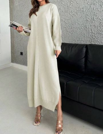 Rochie tricotată Shein, crem