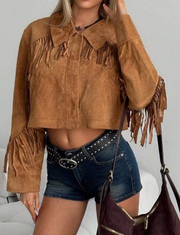 Jachetă Shein, maro