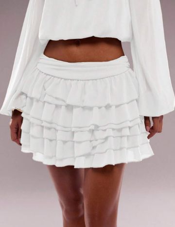 Fustă Pantalon Shein, alb