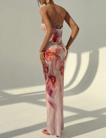 Rochie maxi Shein, mix culori