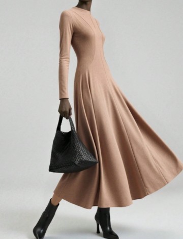 Rochie maxi Shein, bej