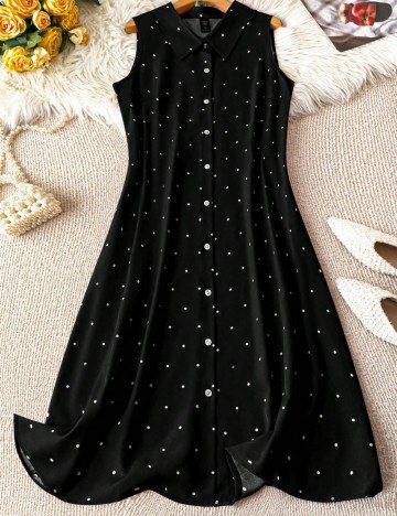 Rochie midi Shein Curve+, negru