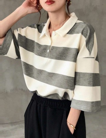 Tricou polo Shein, maro