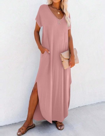 Rochie midi Shein, roz