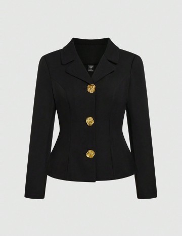 Sacou Shein Curve+, negru