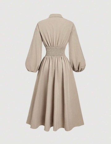 Rochie midi Shein MOD, bej