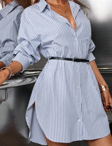 Rochie tip cămașă Shein, mix culori